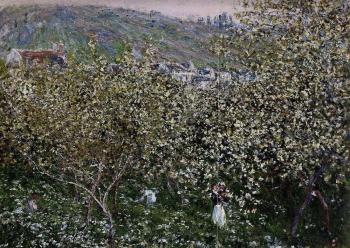 Claude Oscar Monet : Vetheuil, Flowering Plum Trees